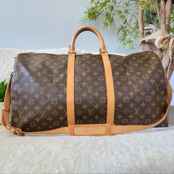 LOUIS VUITTON Boston bag M41428 Keepall 45 vintage Monogram canvas Brown  unisex Used